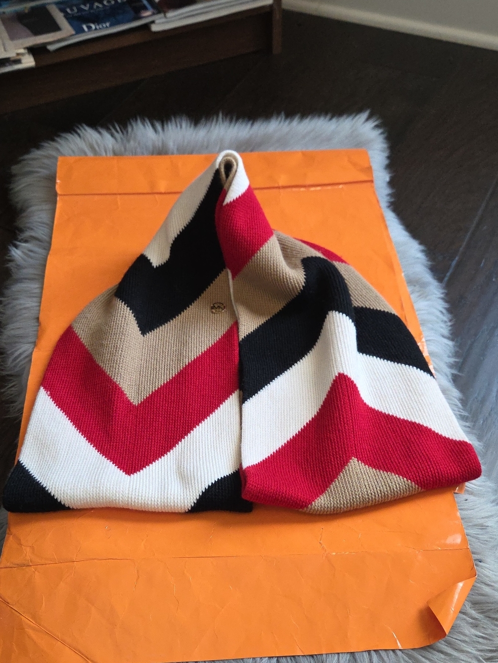 Michael Michael Kors Infinity Acrylic/wool Colorblock Scarf
